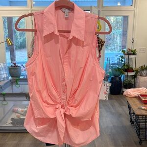Nine West Light Pink Sleeveless Blouse